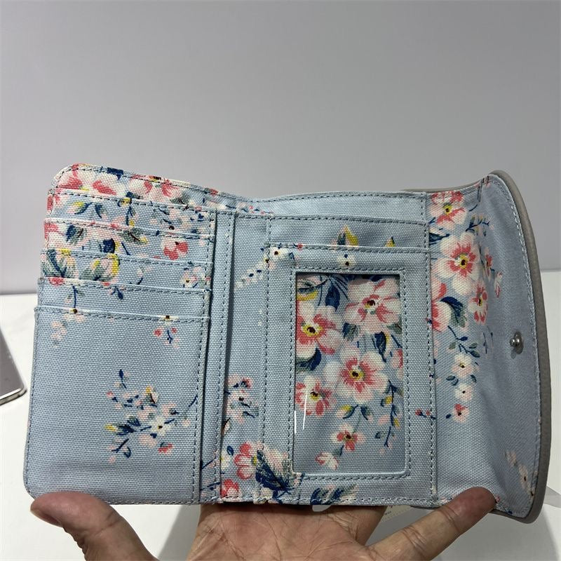 Cath Kidston 牛皮三摺長銀包